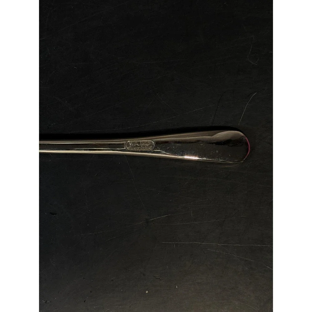 Vintage W.A. Italy Silverplate Pasta Serving Spoon 9